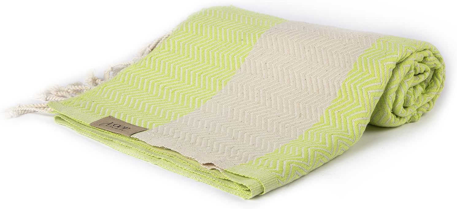 Loop Linen Cotton Beach Towel - Large Soft Stylish