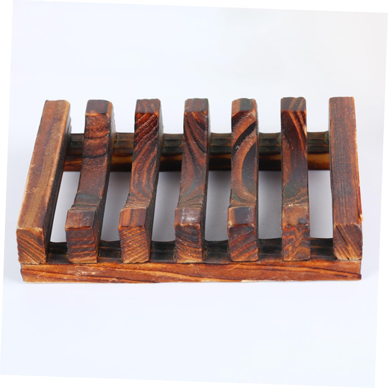 PRETYZOOM Bamboo Soap Stand for Shower Bathroom Kitchen