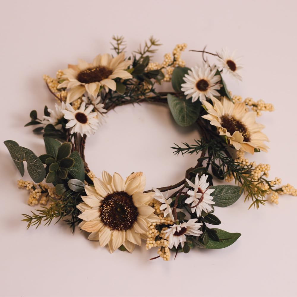 A Cheerful Giver Wreath Candle Ring for Centerpieces
