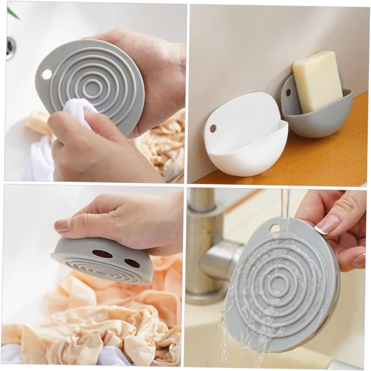 Yardenfun Compact Soap Drainage Holder with Washboard