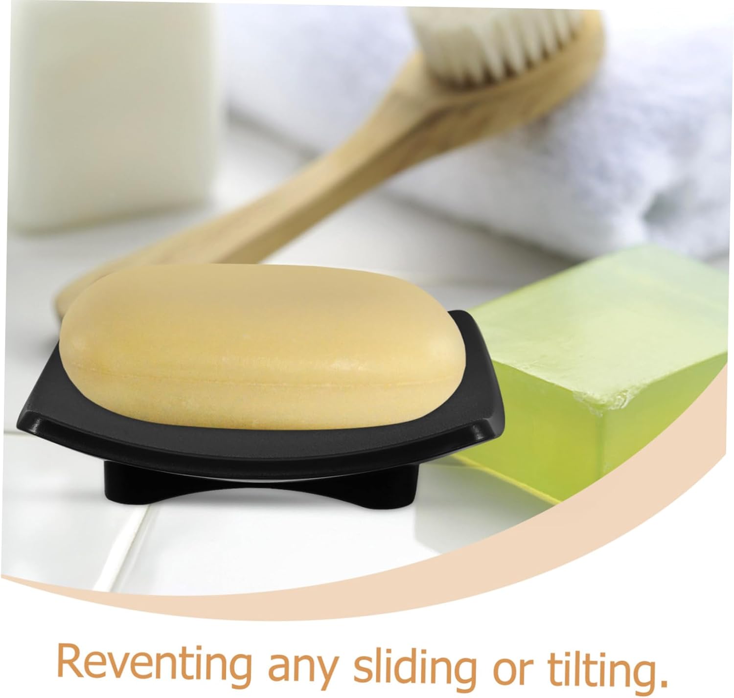 Luxshiny Reusable Bar Soap Holder Elegant Bathroom Drainage Tray