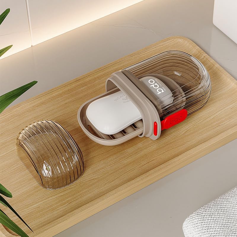 Travel Soap Dish with Leakproof Lid and Drainage 1