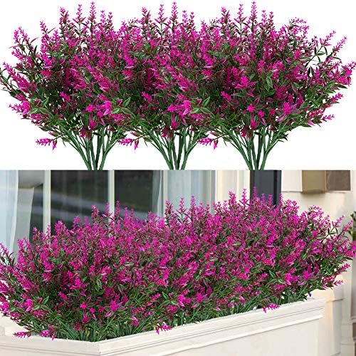 ArtBloom 8 Bundles Artificial Lavender Flowers