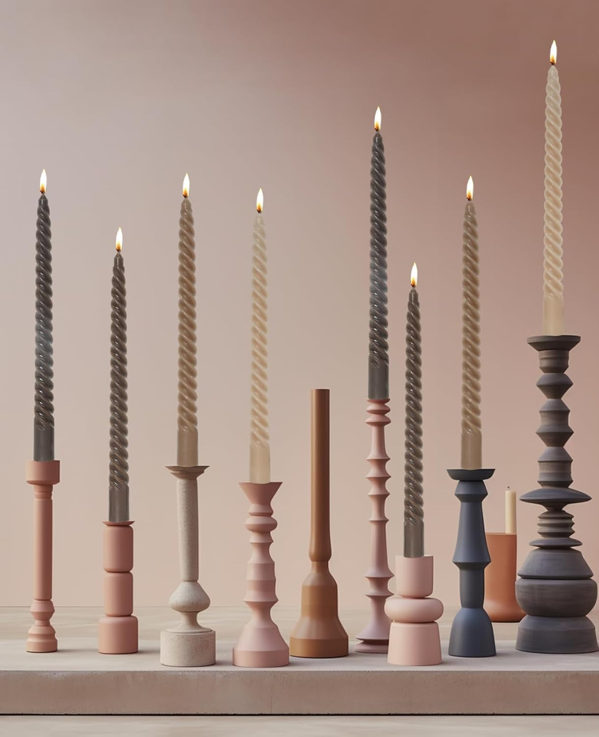 Ivory Tall Taper Candles 10inch 12 Pack E-Ivory
