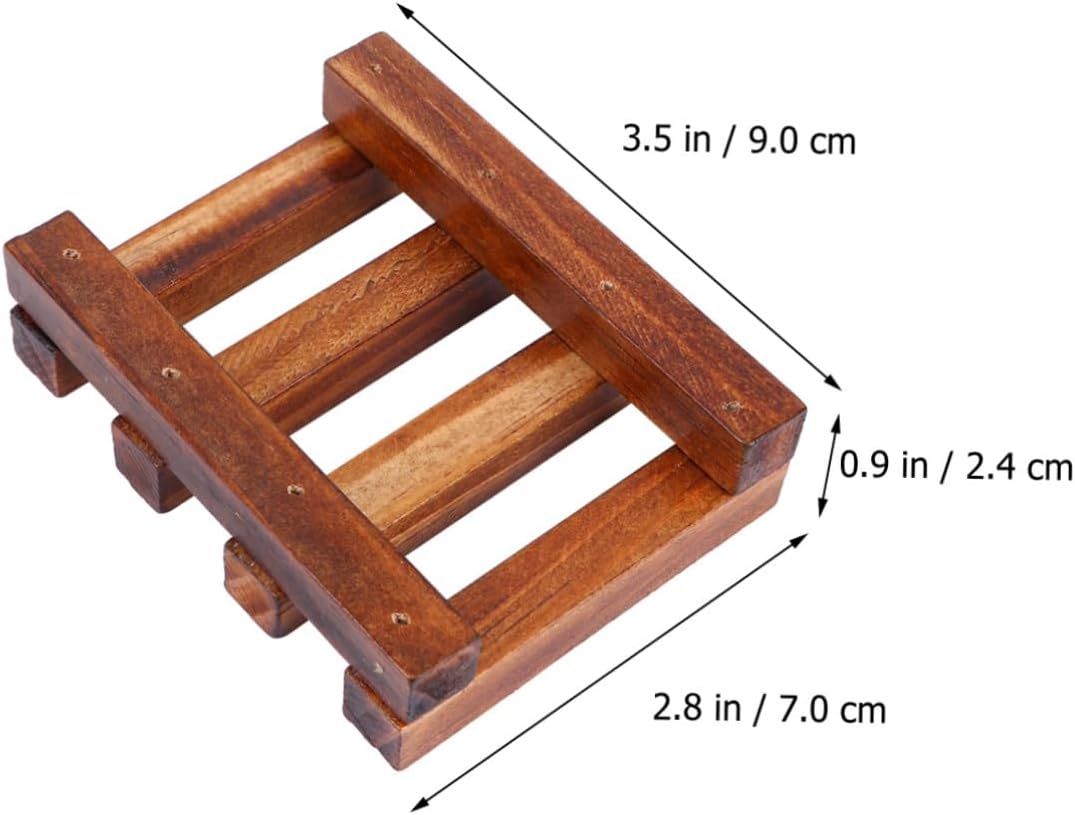 PAMINGONO Creative Retro Wooden Soap Holder