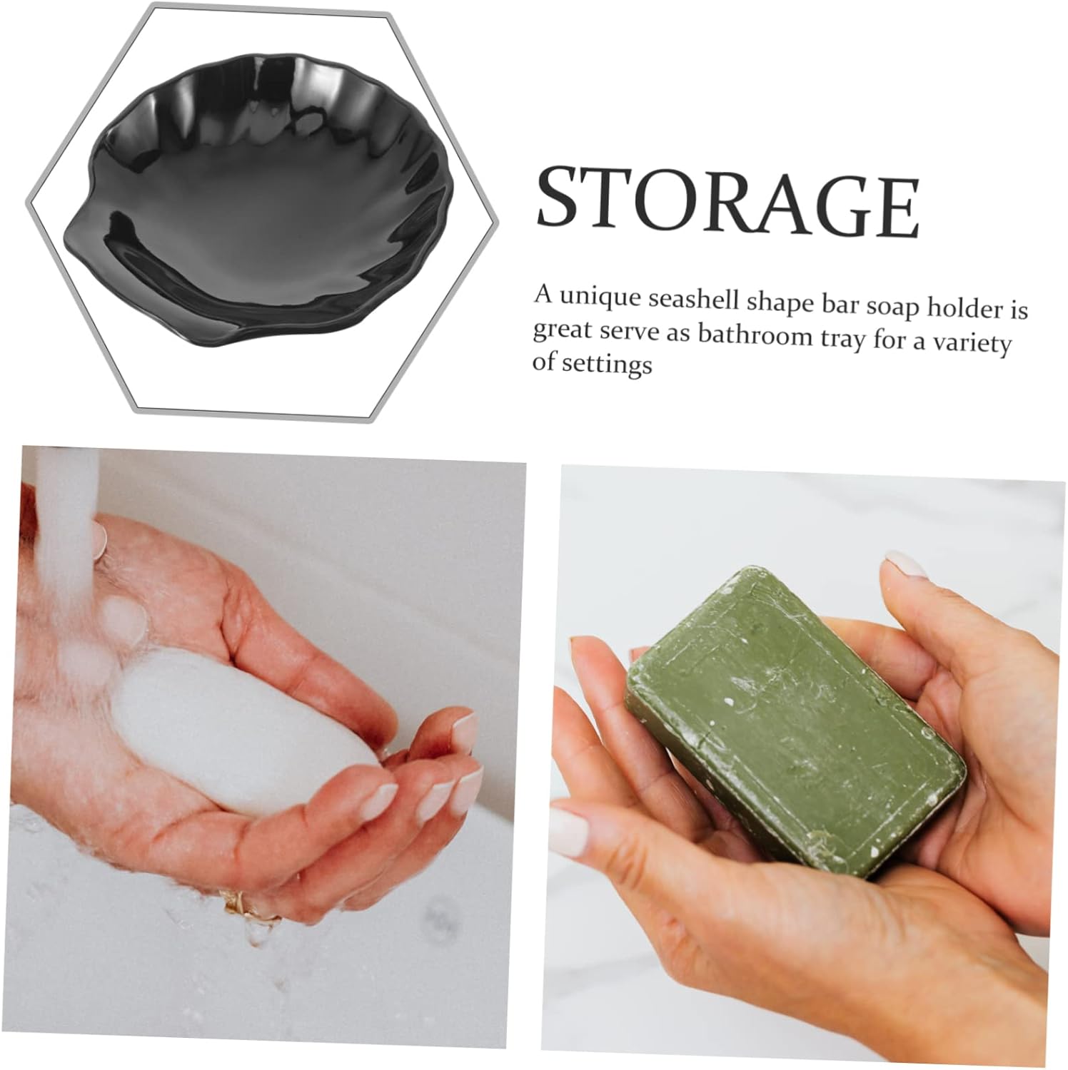 Shell Soap Holder for Shower and Bath
