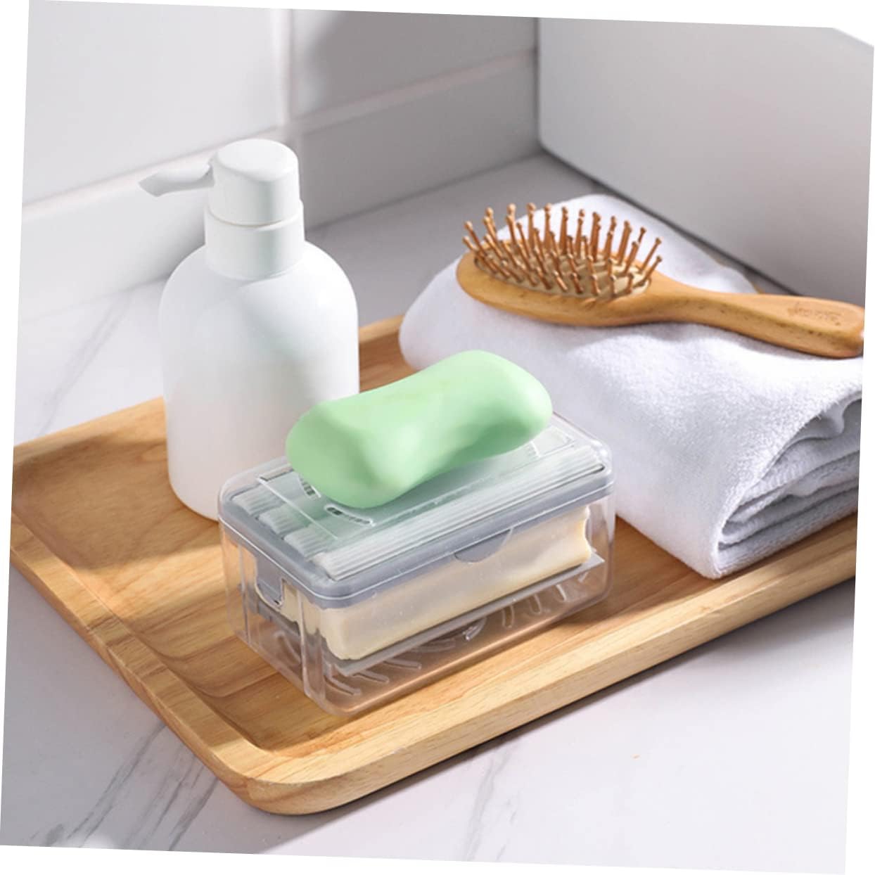 Ciieeo Soap Foaming Box - Multi-Functional Holder for Home Bathroom Kitchen Travel