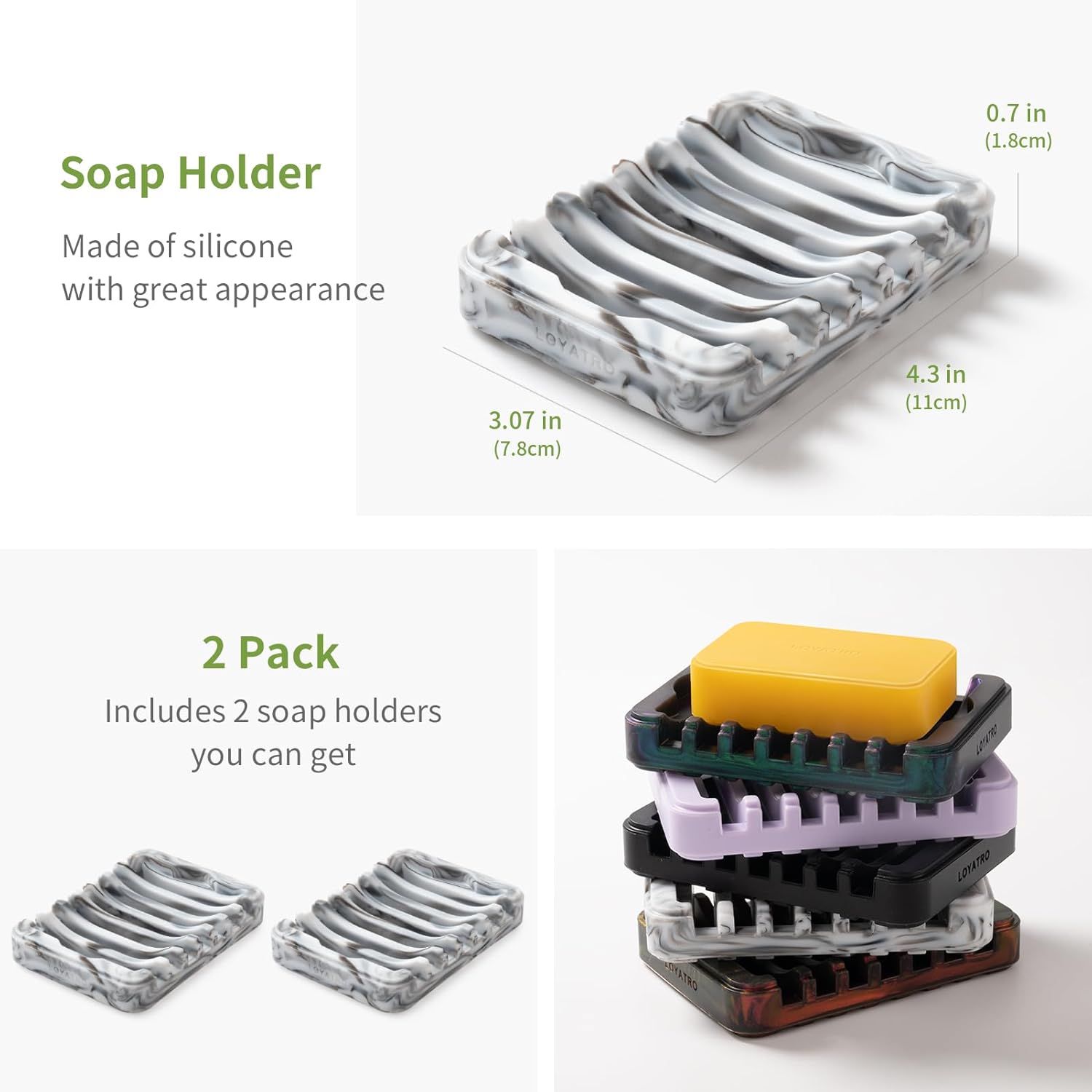 LOYATRO Bar Soap Holder for Shower 1