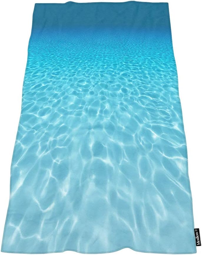 Moslion Comfy Bath Towels Underwater Scene Sea