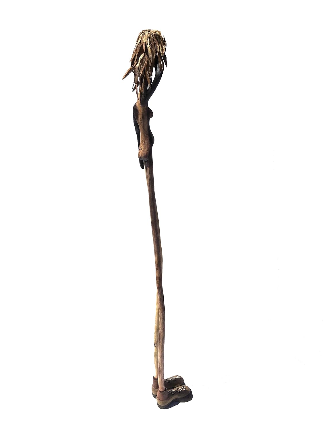 Handmade 3 Feet Tall Driftwood Girl Sculpture