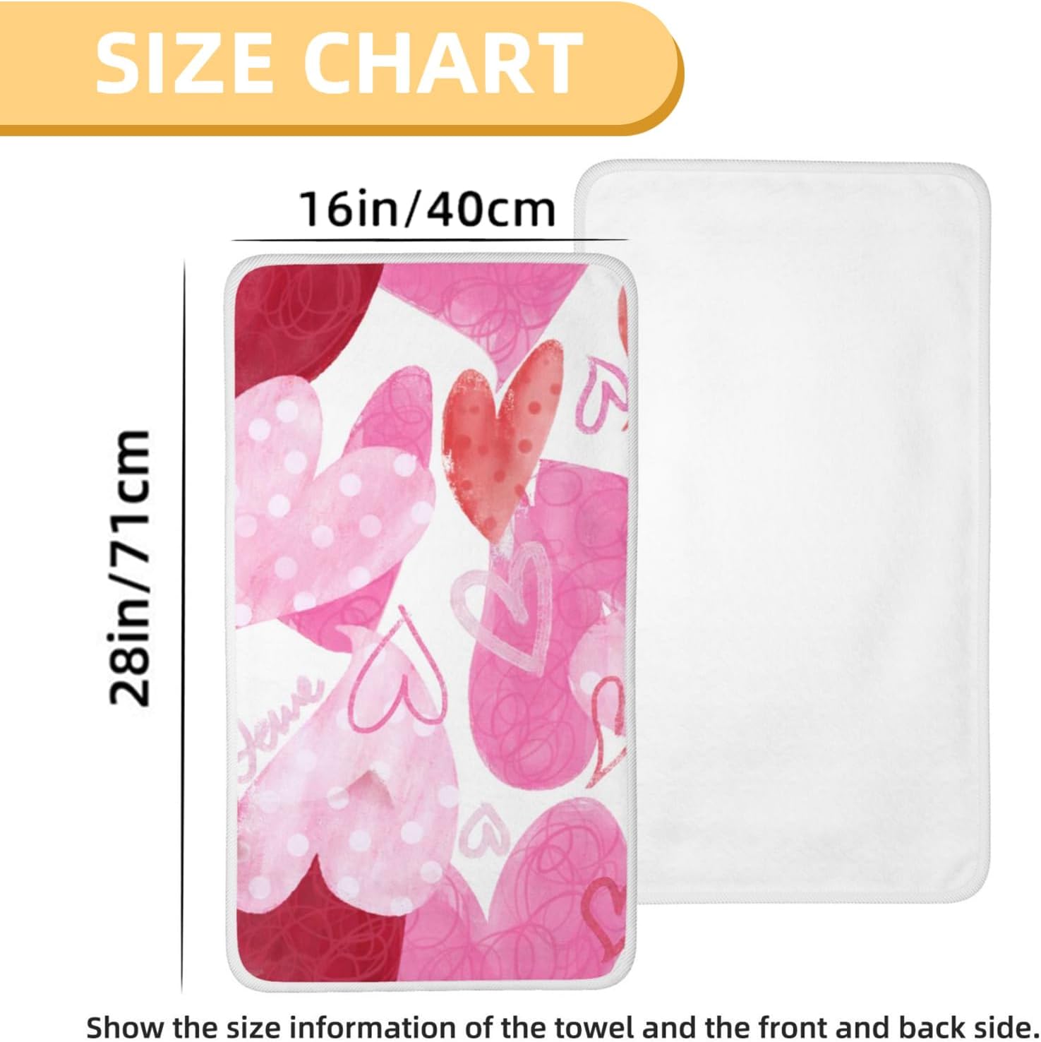 Custom Personalized Coral Velvet Bath Towels - 16 x 28