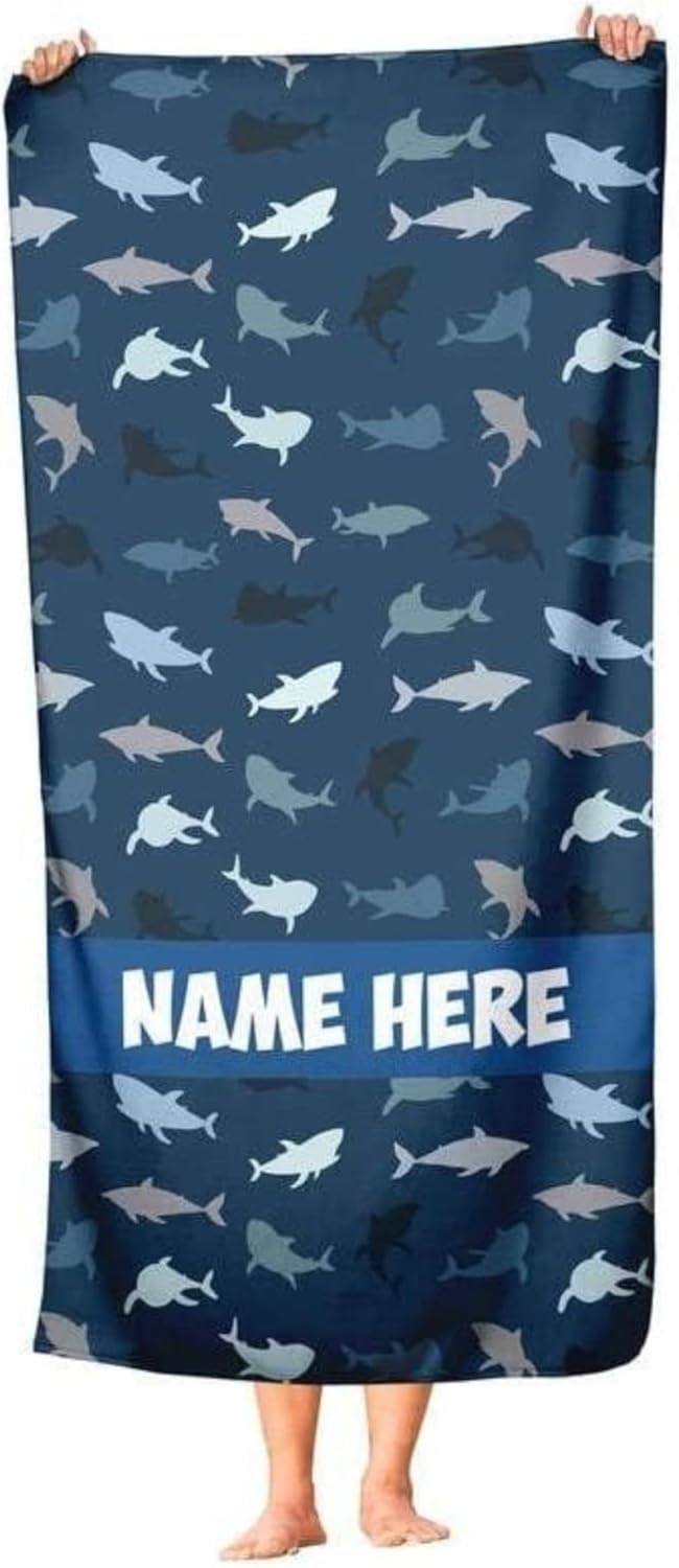 Whale Shark Beach Towel for Kids - Personalized