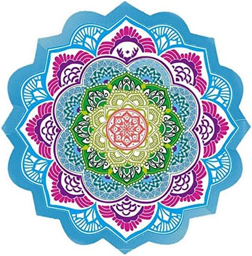 Colorful Beach Towel with Tassel Design
