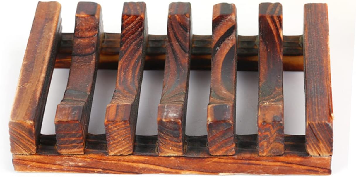 Alipis Carbonized Soap Dish Holder for Kitchen Bathroom