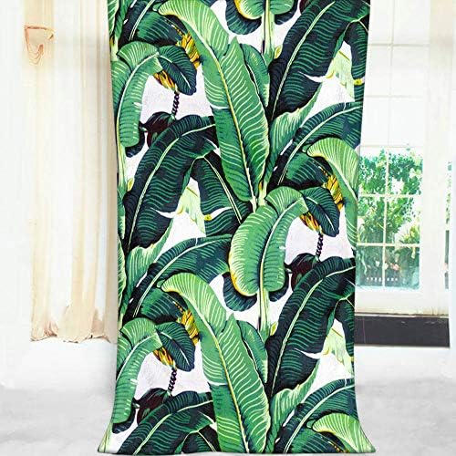 Moslion Comfy Bath Towels Banana Leaf Design