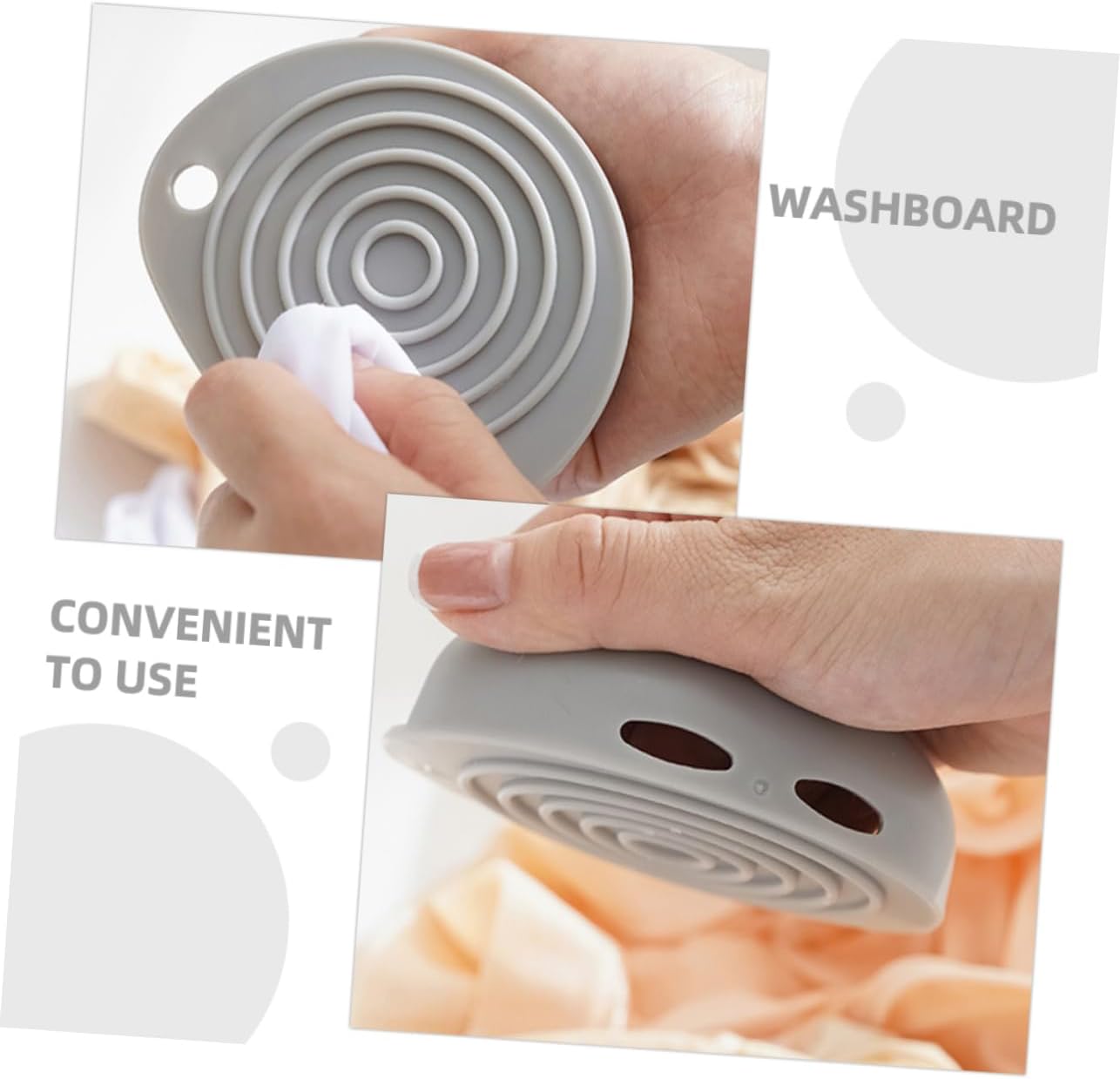 ABOOFAN Mini Washboard with Soap Case Holder
