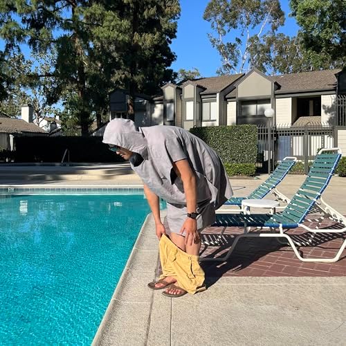 SOMERICE Changing Robe Surf Poncho - Light Gray Kids