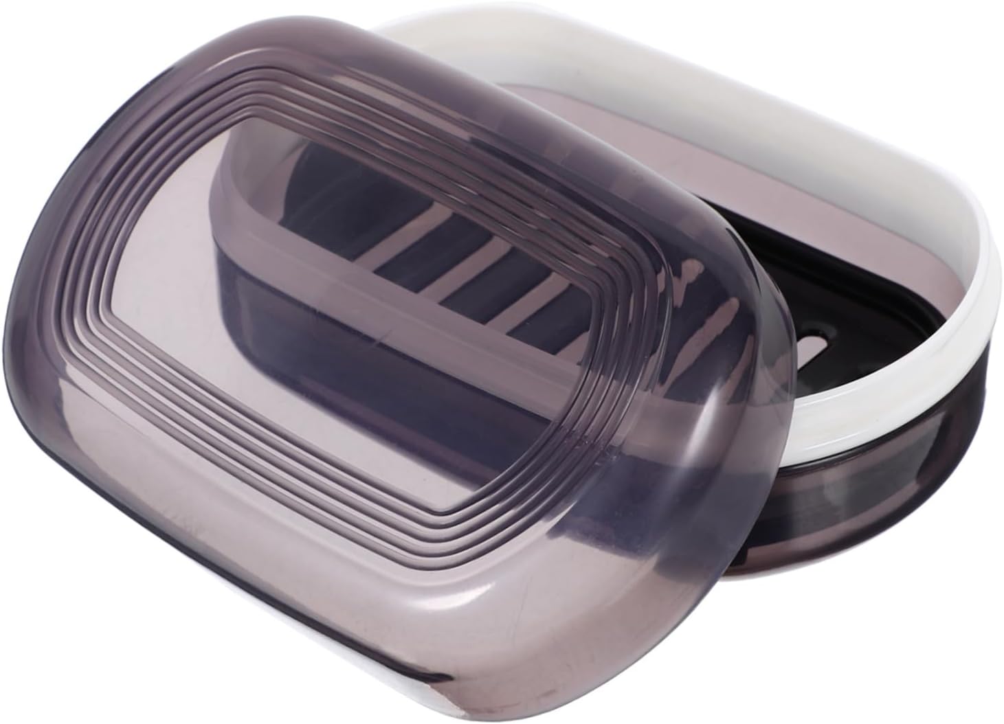 Alipis Portable Soap Holder with Lid Dual Drainage Travel Storage Box