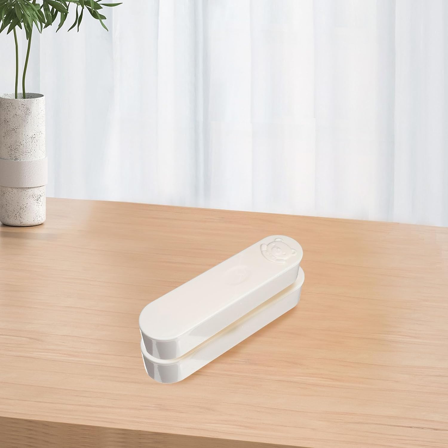 GLEAVI 2pcs Cotton Swab Storage Box with Lid Holder