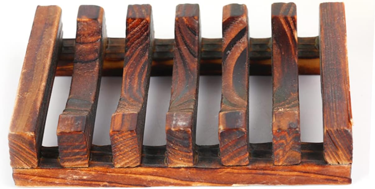 Stylish Wooden Soap Holder for Bathroom and Kitchen