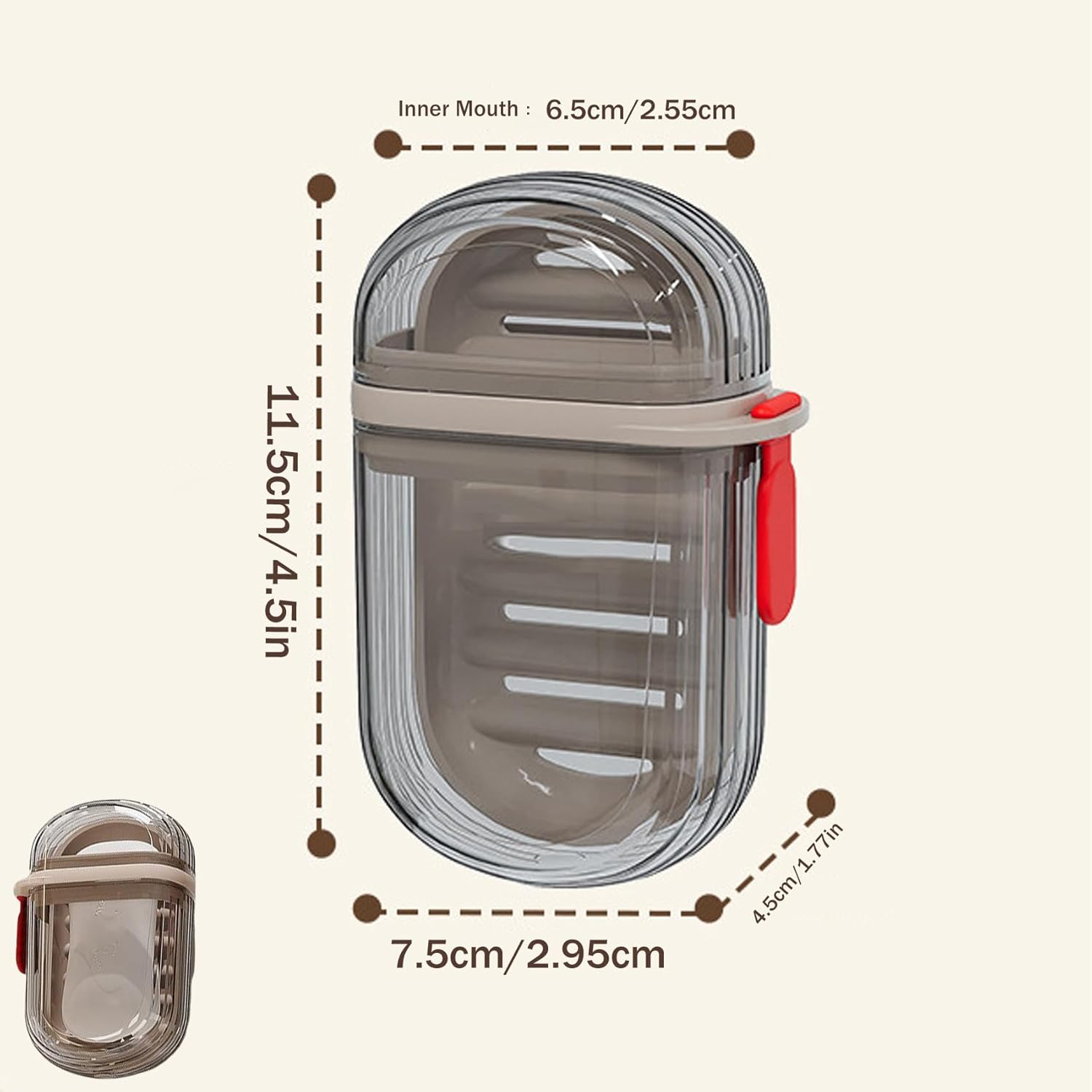 Travel Soap Case with Lid - Durable Portable Shower Holder
