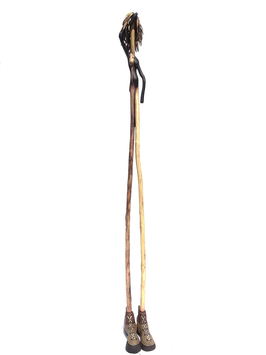 Handmade 3 Feet Tall Driftwood Girl Sculpture