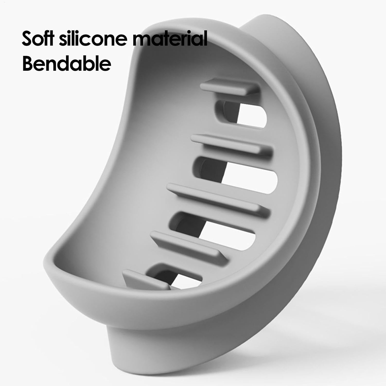 Waterproof Silicone Soap Dish Holder for Shower