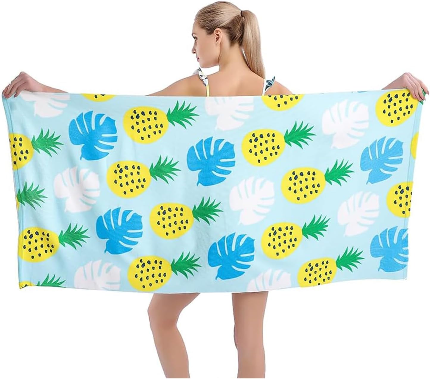 VEBERO Oversized Beach Towel 30x60 Inch Quick Dry
