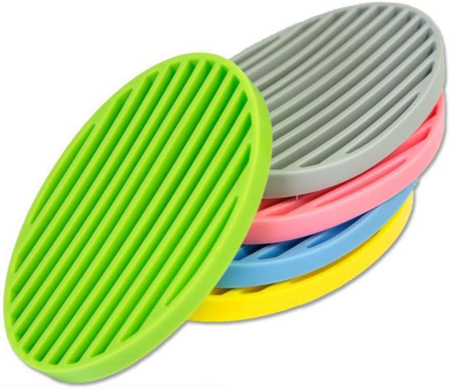 TOPBATHY 2pcs Colorful Soap Tray Holder