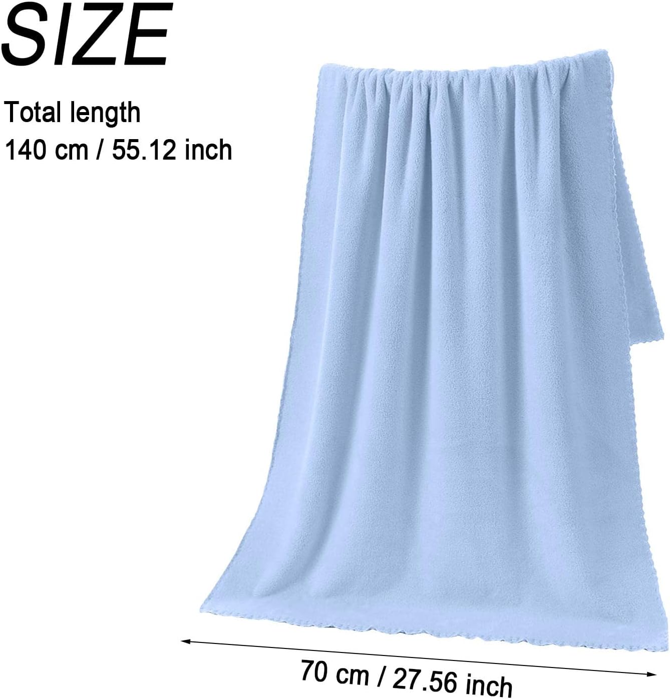 BILIKEYU Microfiber Beach Towel - Lightweight Sandproof Travel-Friendly