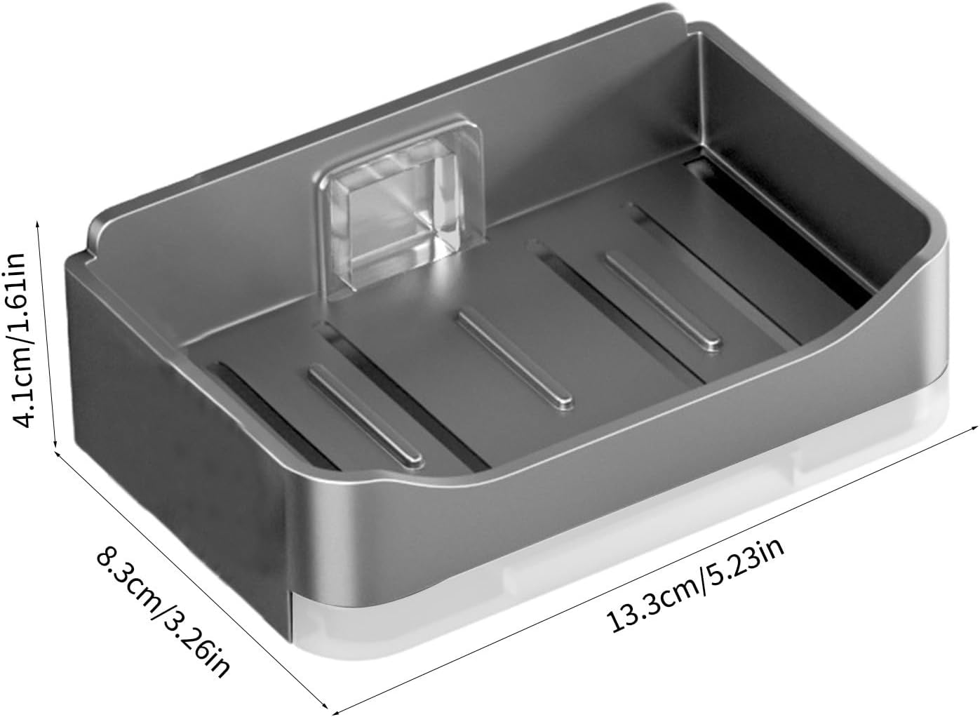 Lightweight Bathroom Wall-Mounted Soap Dish with Drainage