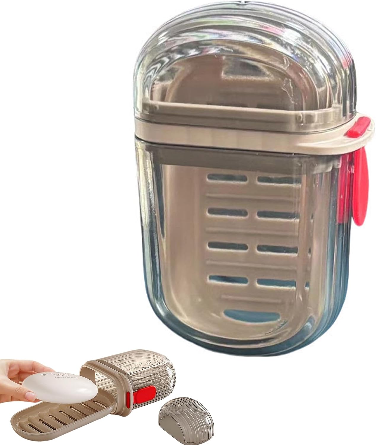 Travel Soap Case with Lid - Durable Portable Shower Holder