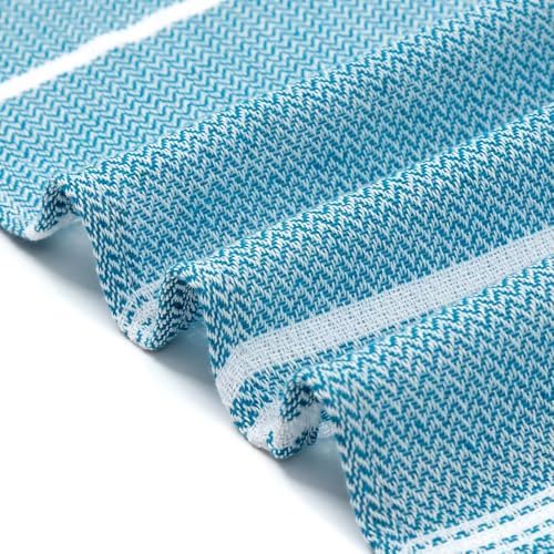Turkish Cotton Beach Towel with Tassels - Quick Dry Lightweight 1