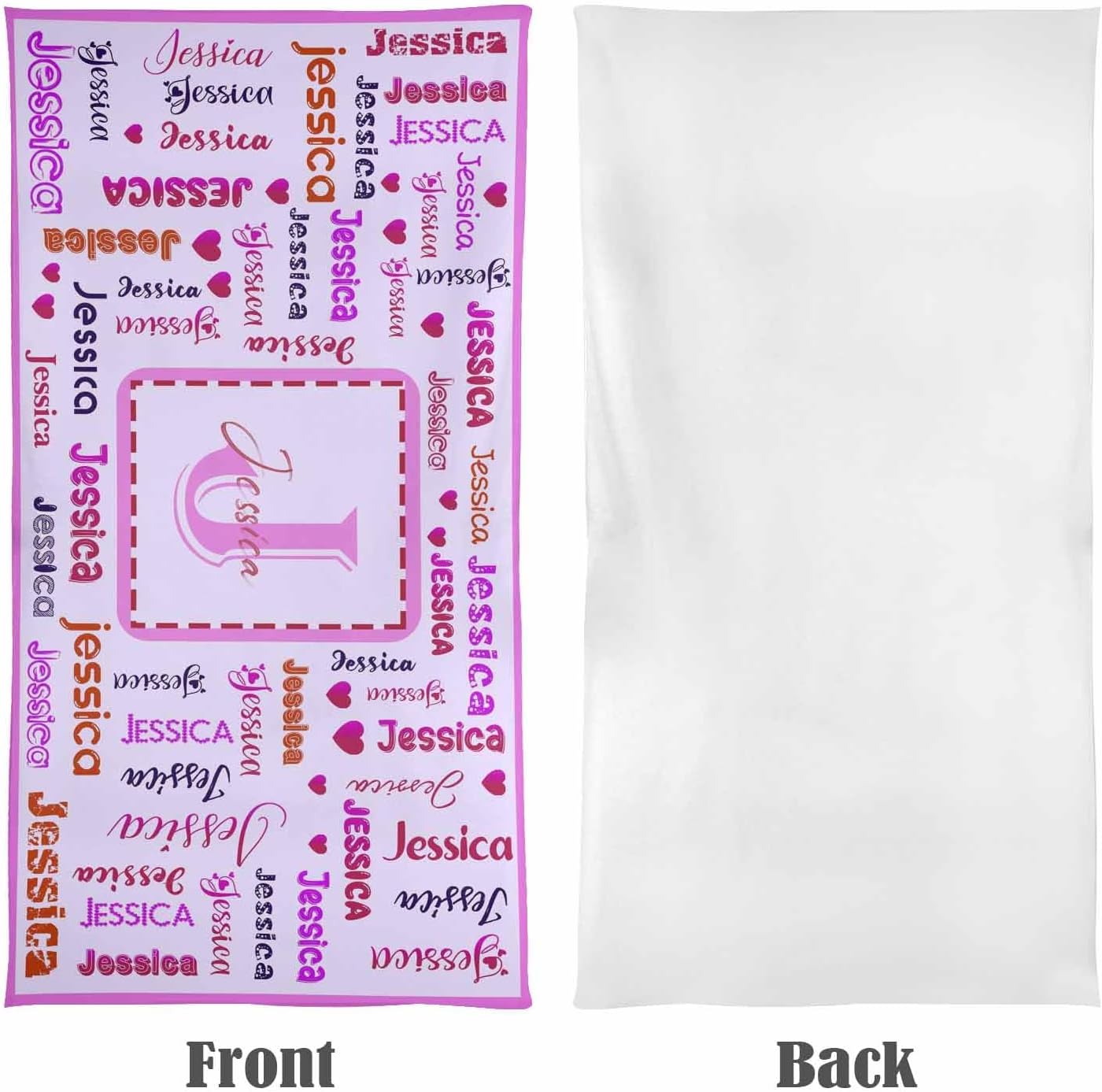 Artsadd Personalized Beach Towel for Kids and Adults