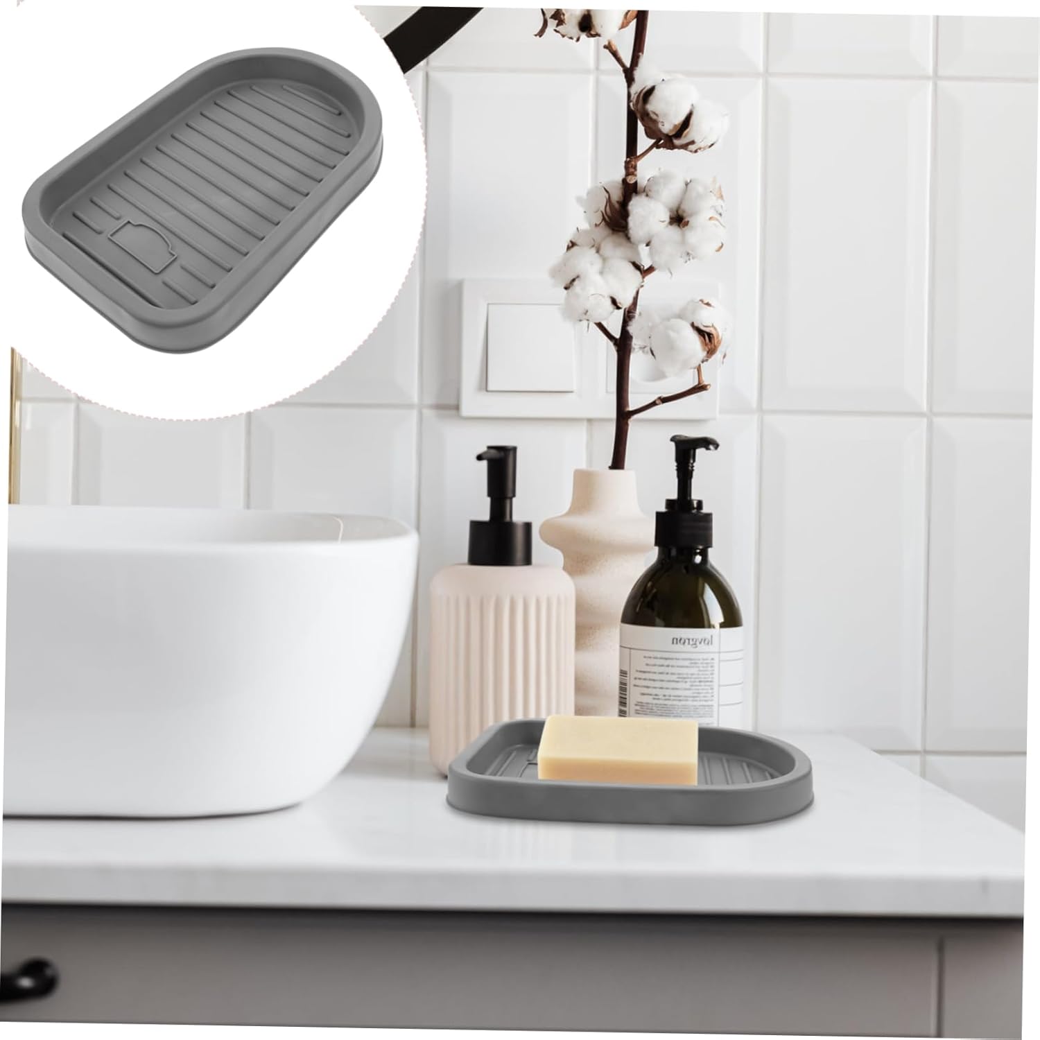 Multi-Purpose Draining Soap Dish Holder for Kitchen and Bathroom