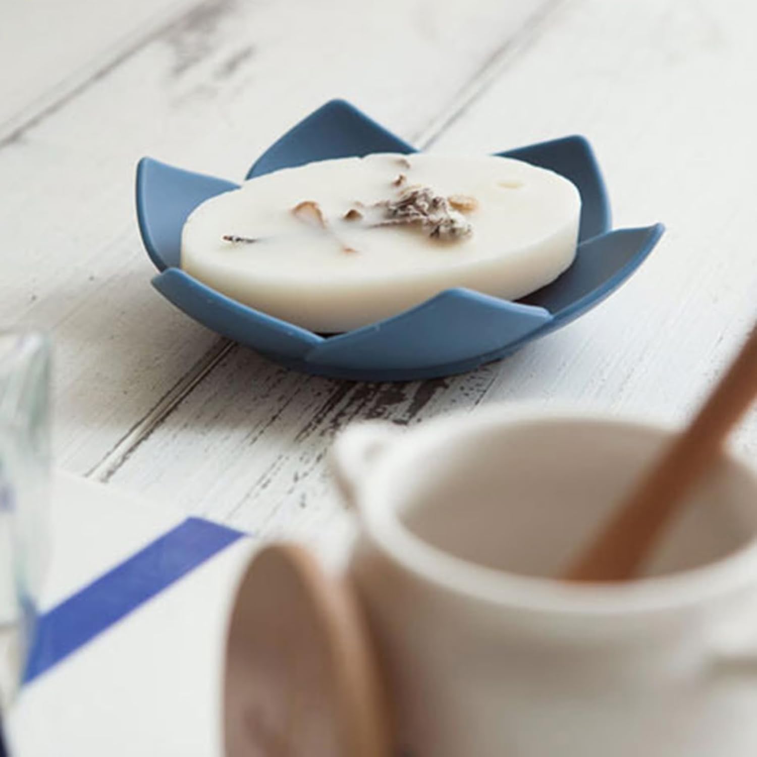 Curfair Silicone Soap Dish with Anti-Slip Base