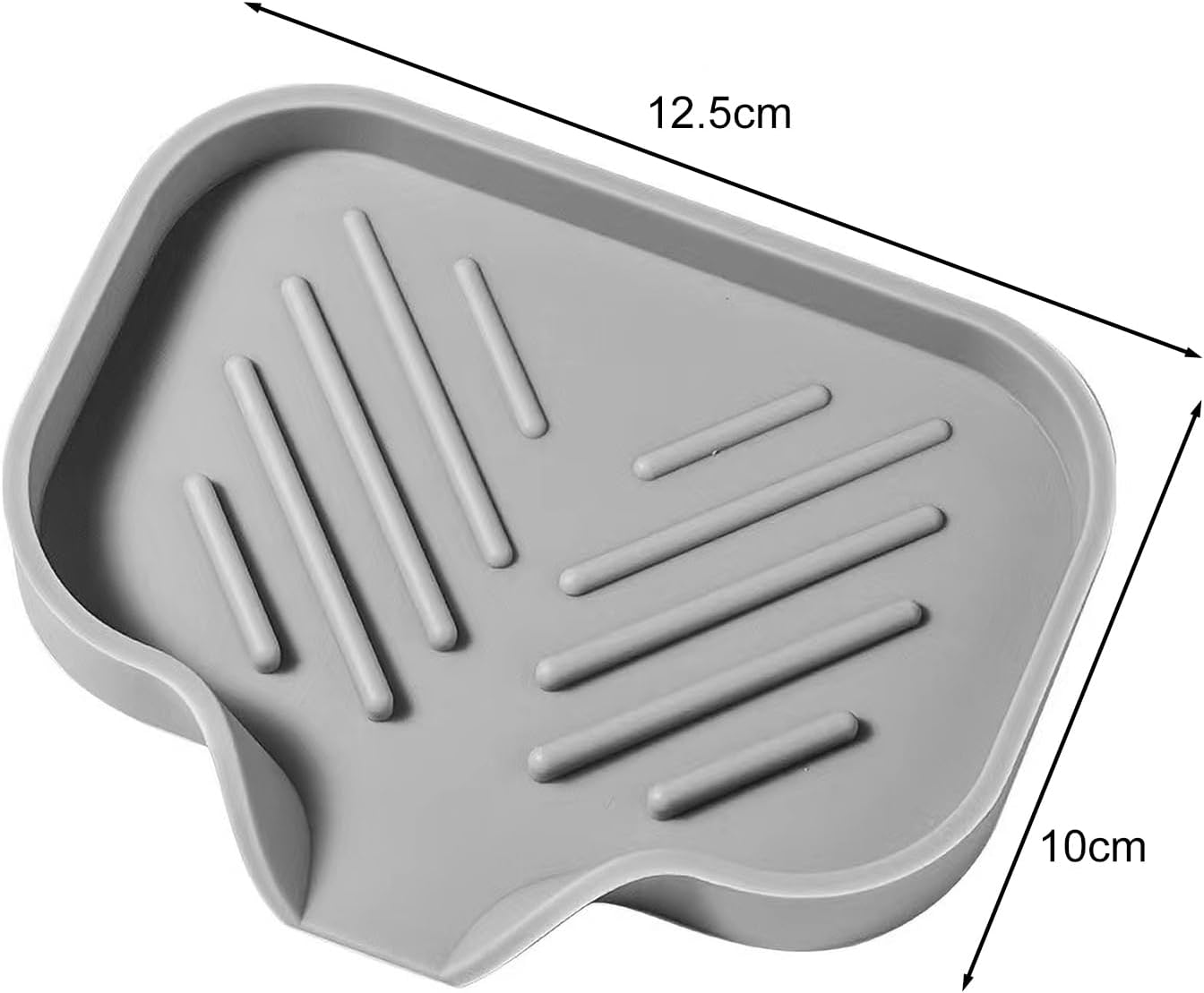 Durable Silicone Soap Dish with Drain Spout