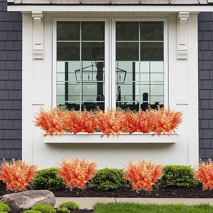 Summer Flower 10pcs Artificial Fall Boxwood Decor