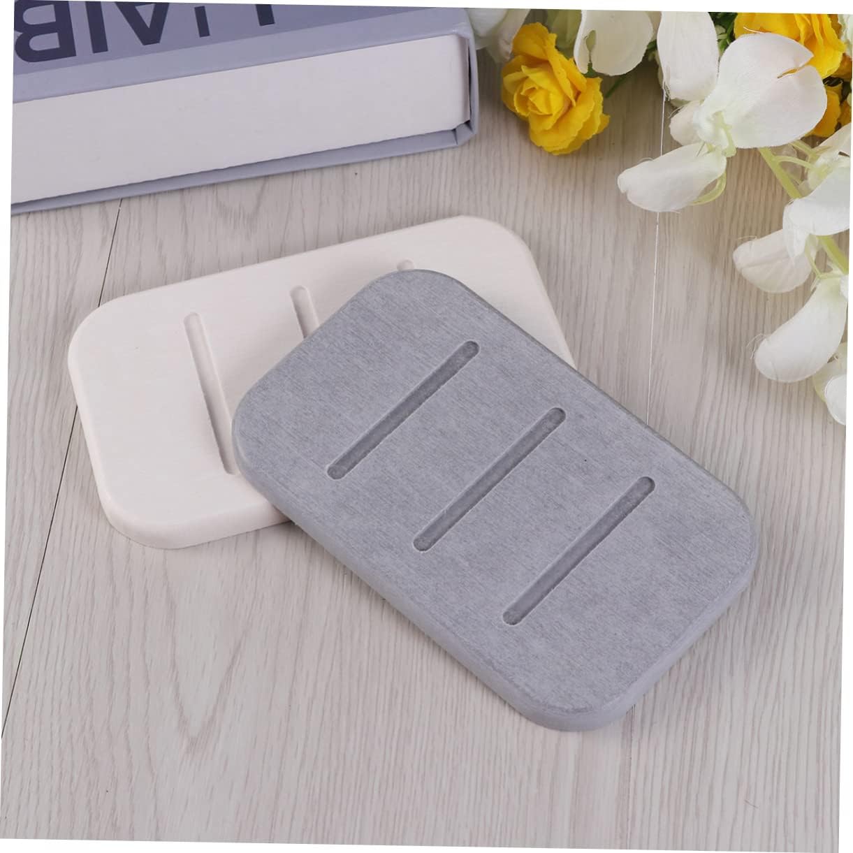 Ciieeo Diatomite Soap Dish Quick Dry Holder