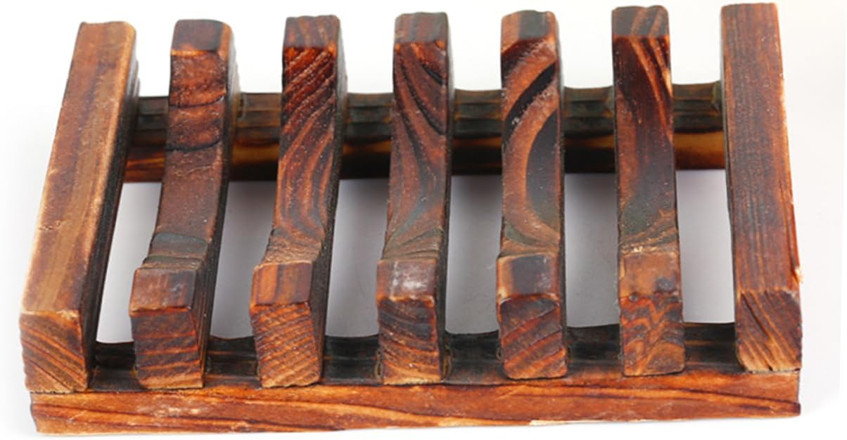 OUNONA Carbonized Soap Holder with Drainage