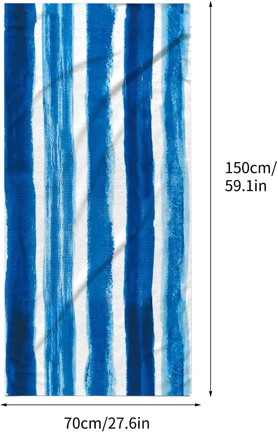 Lovskoo Blue Sea Sandproof Beach Towel 58x27 inch