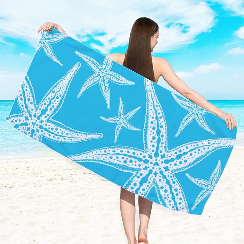 Lightweight Microfiber Beach Towel with Sand-Proof Design