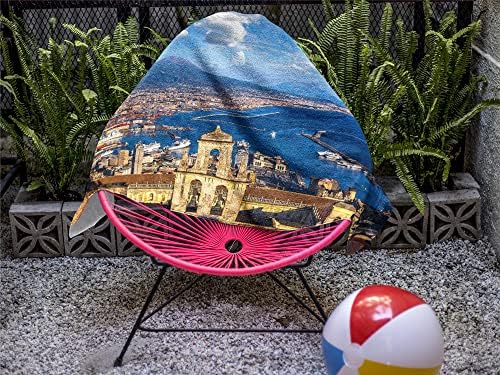 Napoli Design Microfiber Beach Towel - 30x62 inches