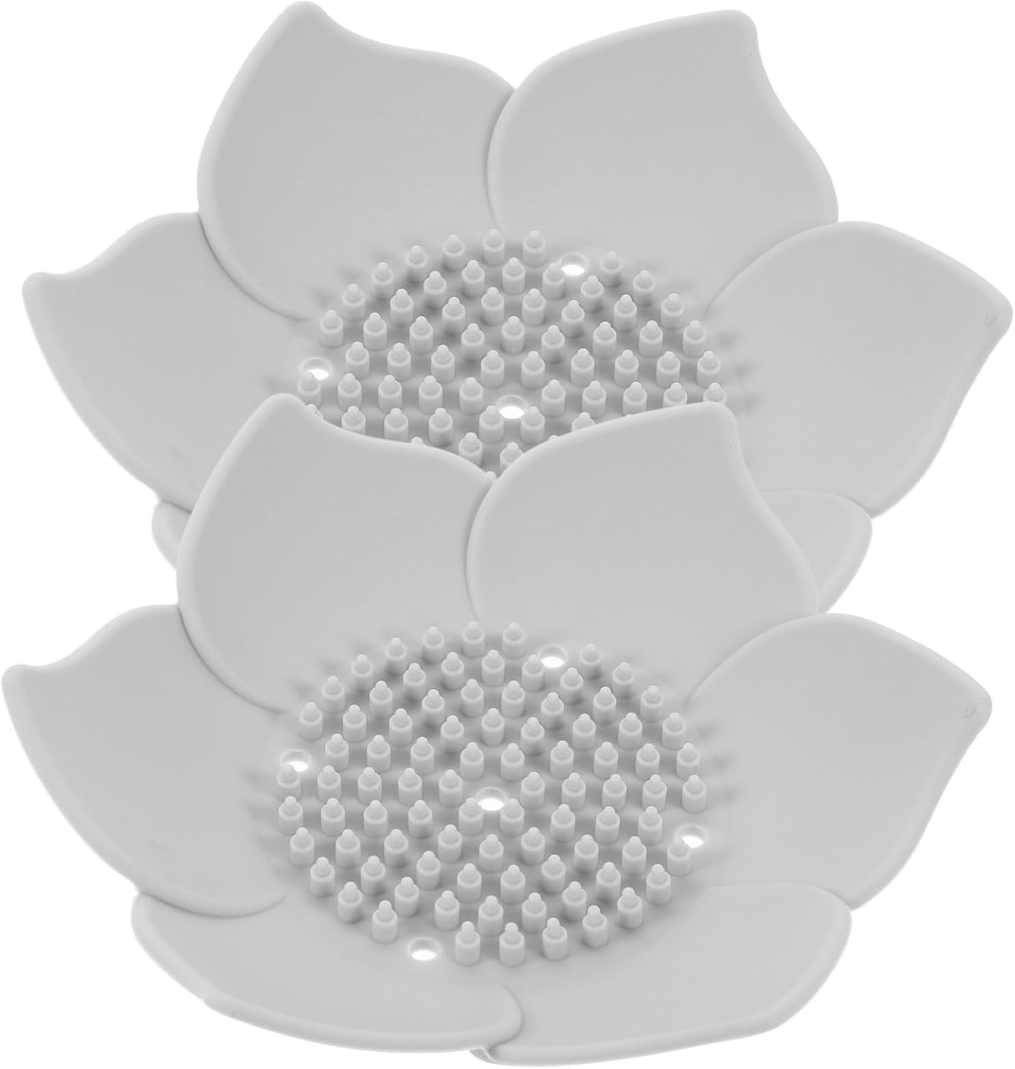 2Pcs Flower Shape Soap Dish Holder for Bathroom Kitchen Sink