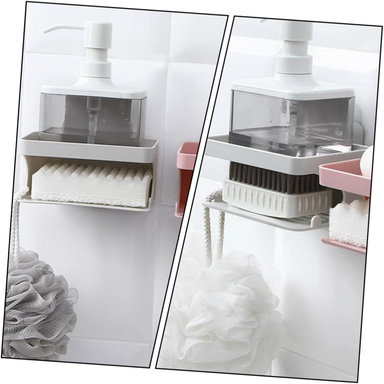 ABOOFAN Double Layer Soap Holder for Kitchen and Bathroom