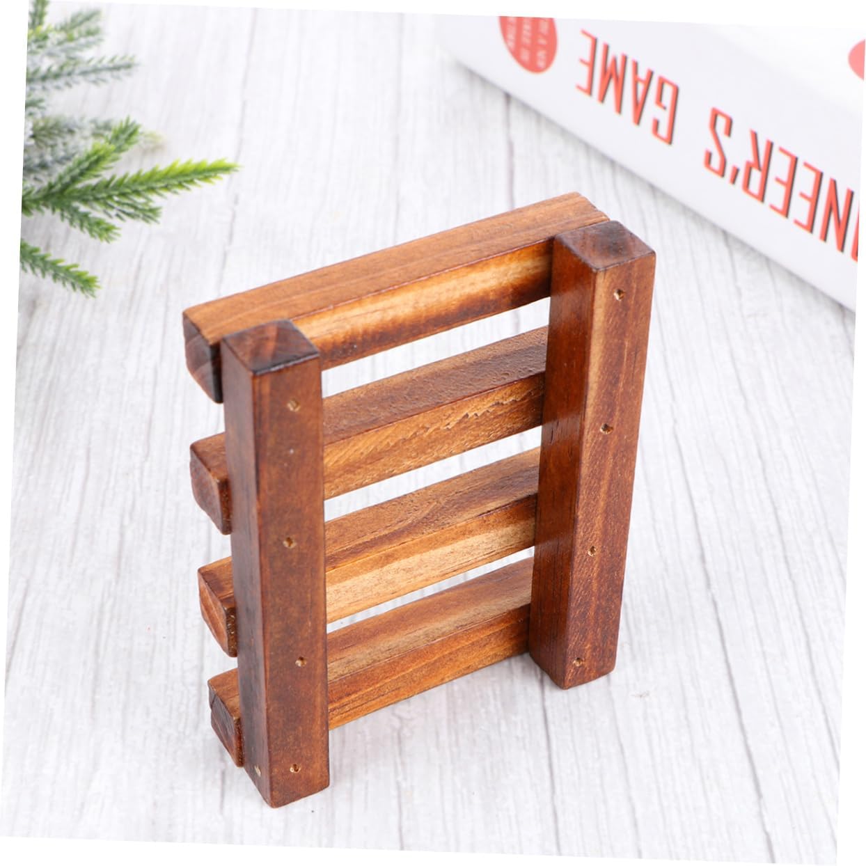 DRESSOOS Wooden Soap Holder Retro Design for Bathroom