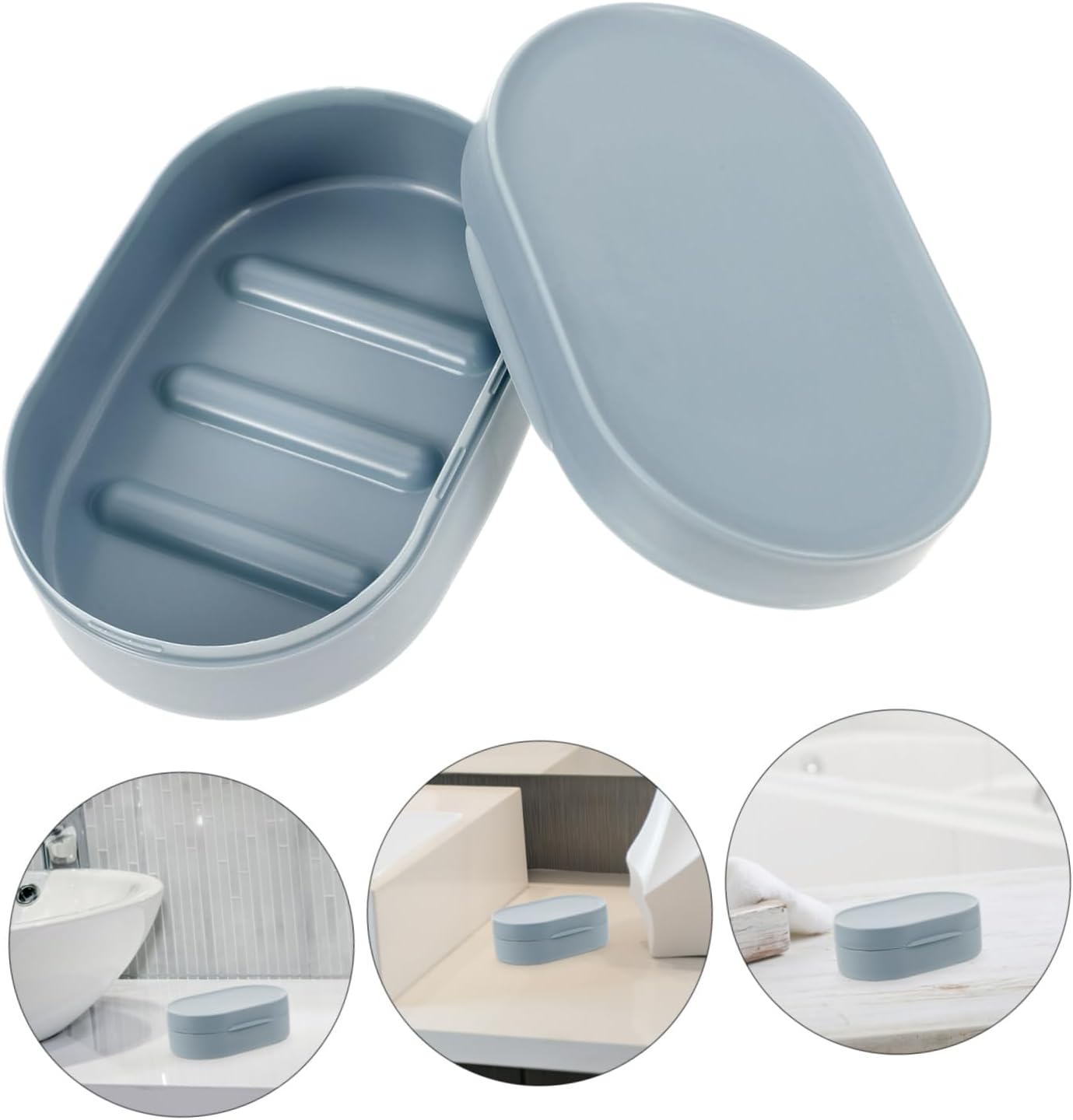 ABOOFAN Waterproof Soap Box with Lid for Home and Travel