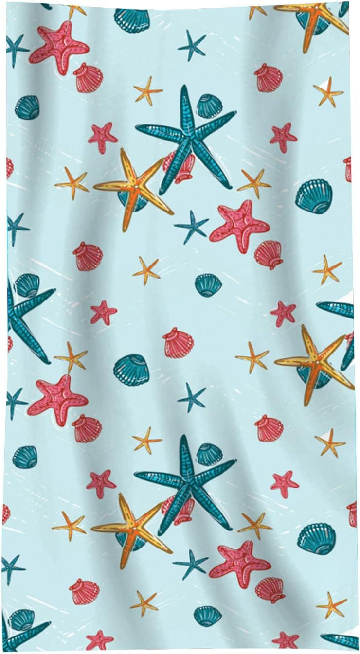 2-Pack Microfiber Beach Towels Lightweight Quick Drying 1