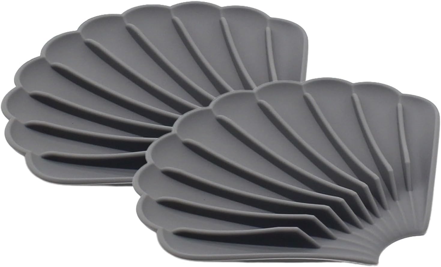 2Pcs Drain Silicone Soap Box Deflecting Soap Dish Non Slip Soap Mat