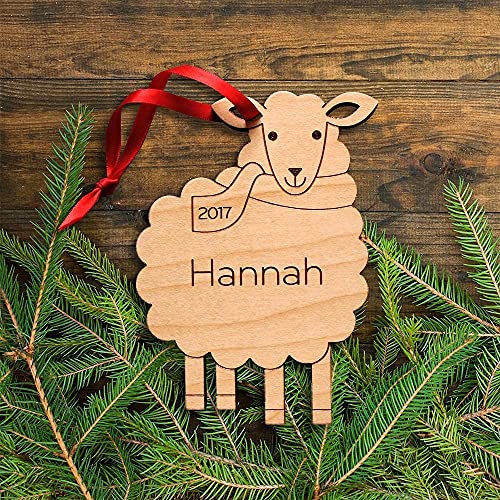 Graphic Spaces Personalized Babys First Christmas 2024 Wood Ornament 1